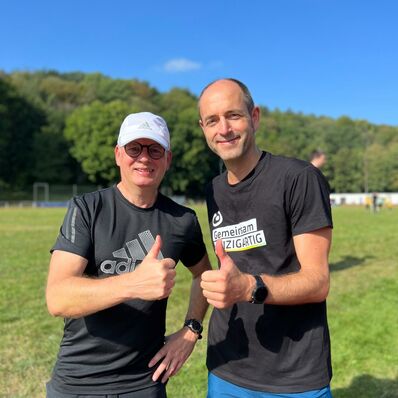 Ralfe Thiele mit Burkart Preuß - Lebenshilfe Sächsische Schweiz-Osterzgebirge e.V.