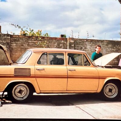 Jugendbild Ralf Thiele mit Auto