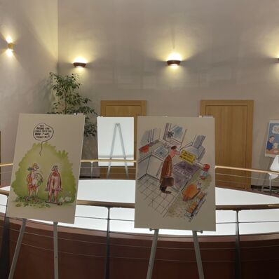 Karikaturen-Ausstellung im Parkhotel Bad Schandau