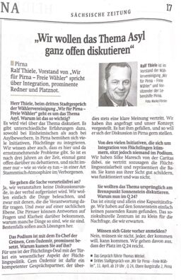Ausschnitt zum Thema Asyl