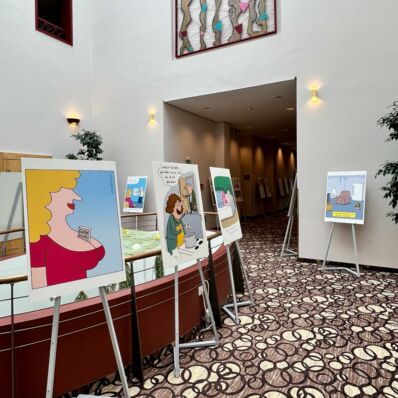 Karikaturenausstellung im Parkhotel Bad Schandau