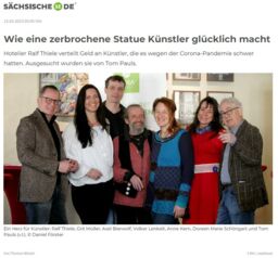 Artikel SZ 15.03.2023 Spende an Künstler mit Tom Pauls