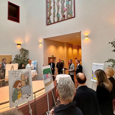Midissage zur Karikaturenausstellung im Parkhotel Bad Schandau