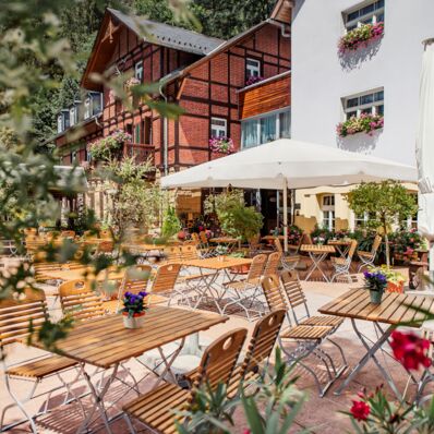 Forsthaus im Kirnitzschtal - Terrasse