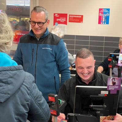 Ralf Thiele - Praktikum im Einzelhandel bei REWE Köckeritz in Pirna-Copitz